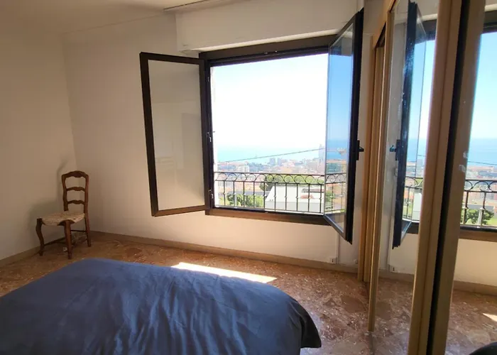 شقة Dans Provencale Avec Terrain De Boules Vue Imprenable Sur Monaco بوزولي